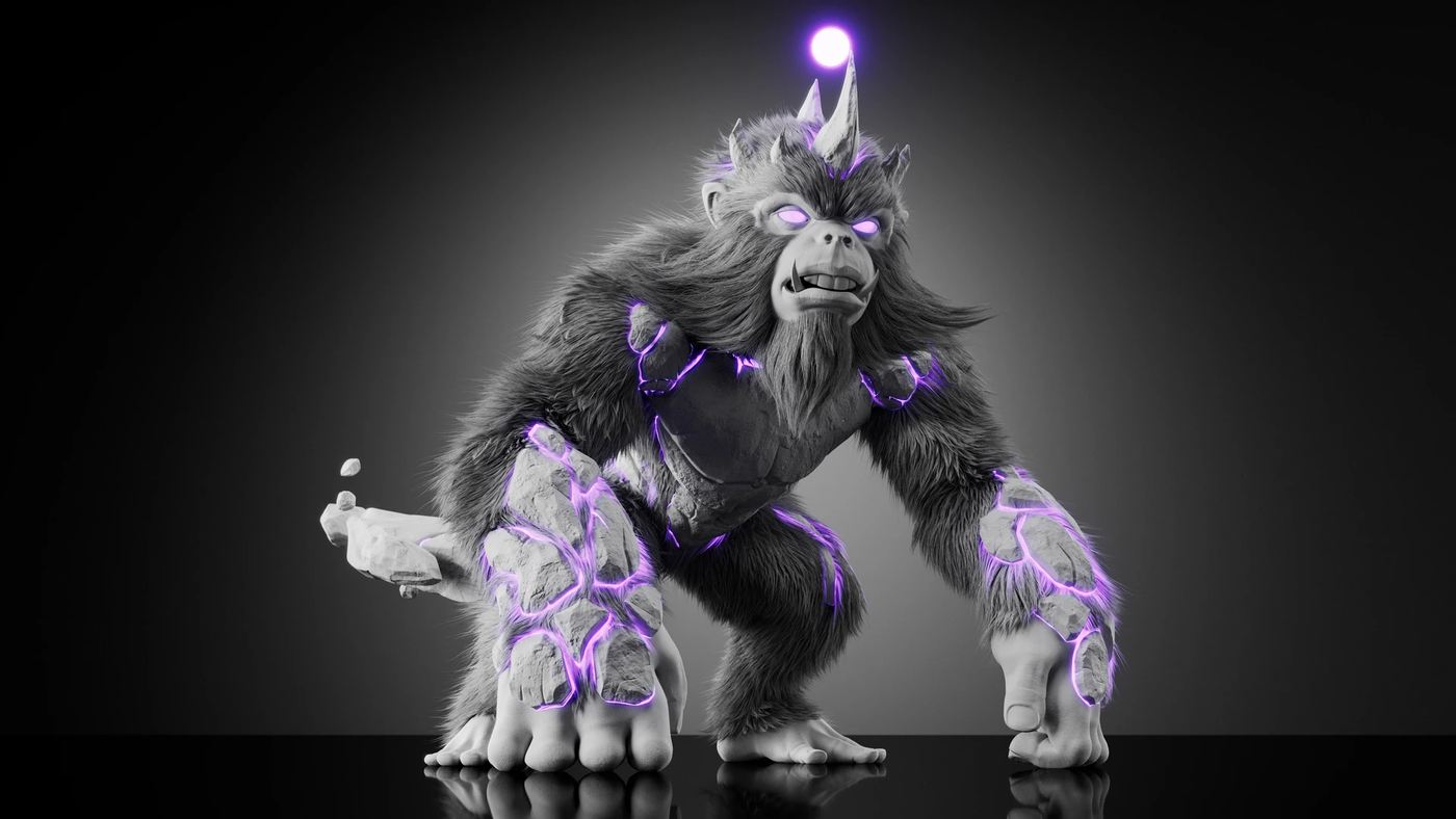 Aapon — Stage 2 — clay render