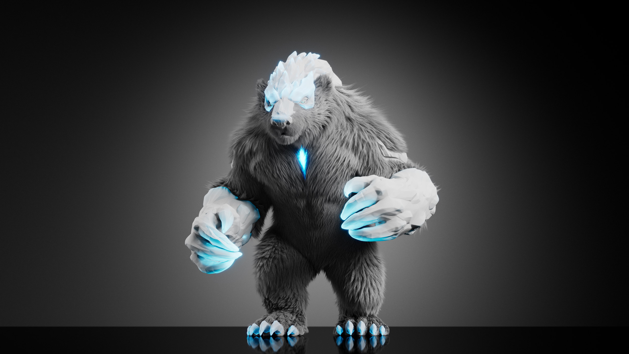 Polar Bear — Stage 3 — clay render