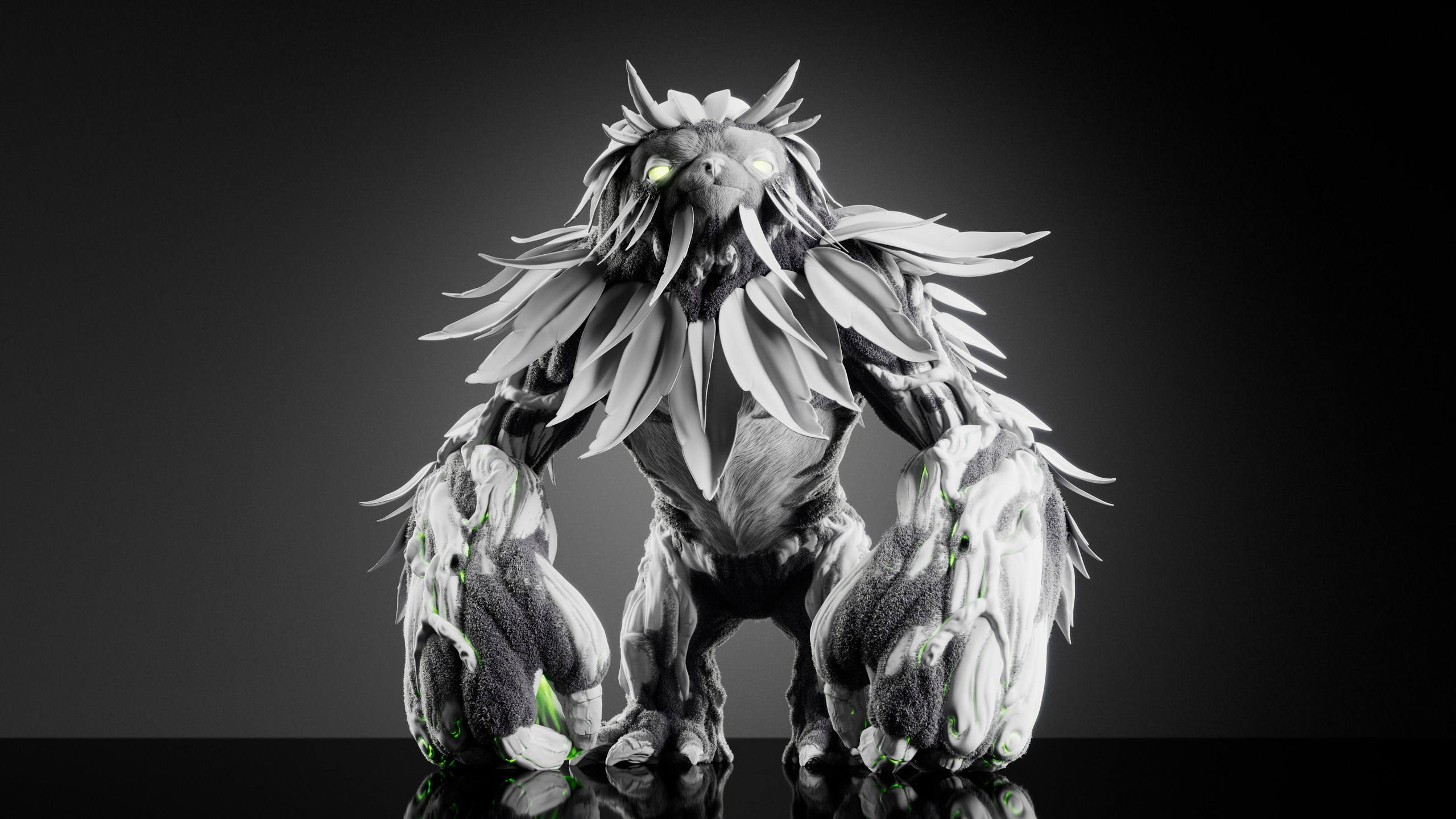 Sloth — Stage 3 — clay render