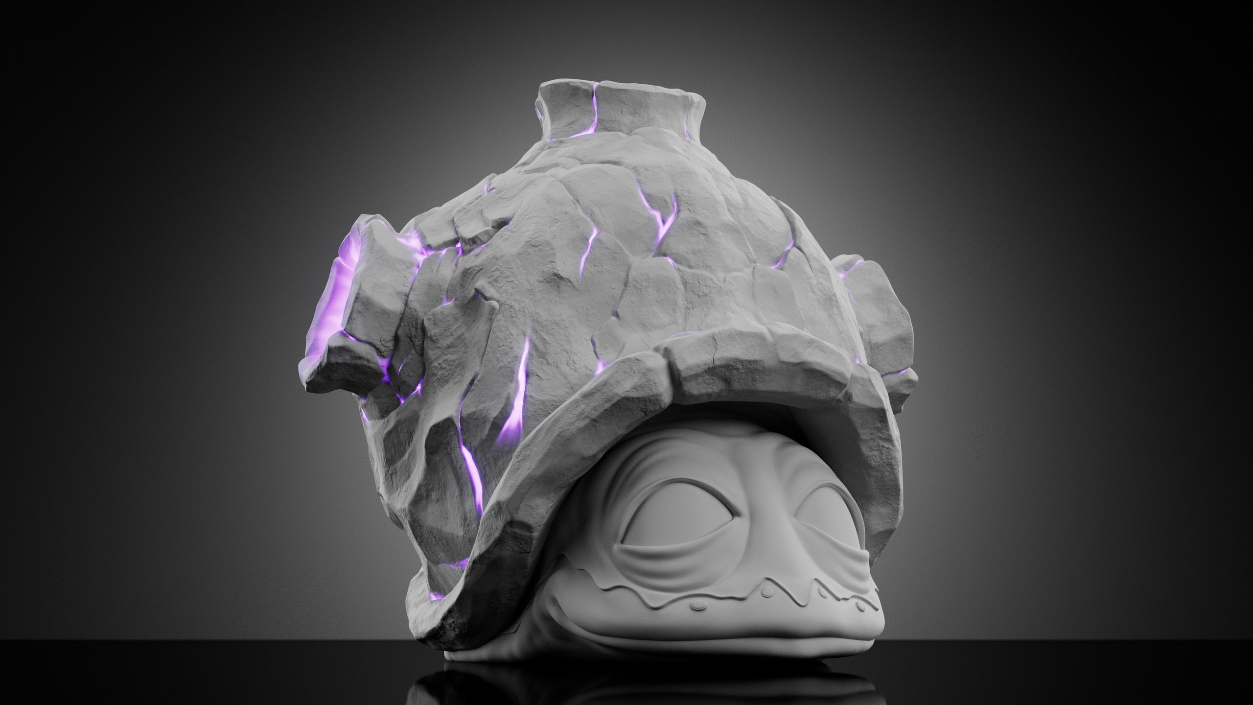 Snail — Stage 1 — clay render
