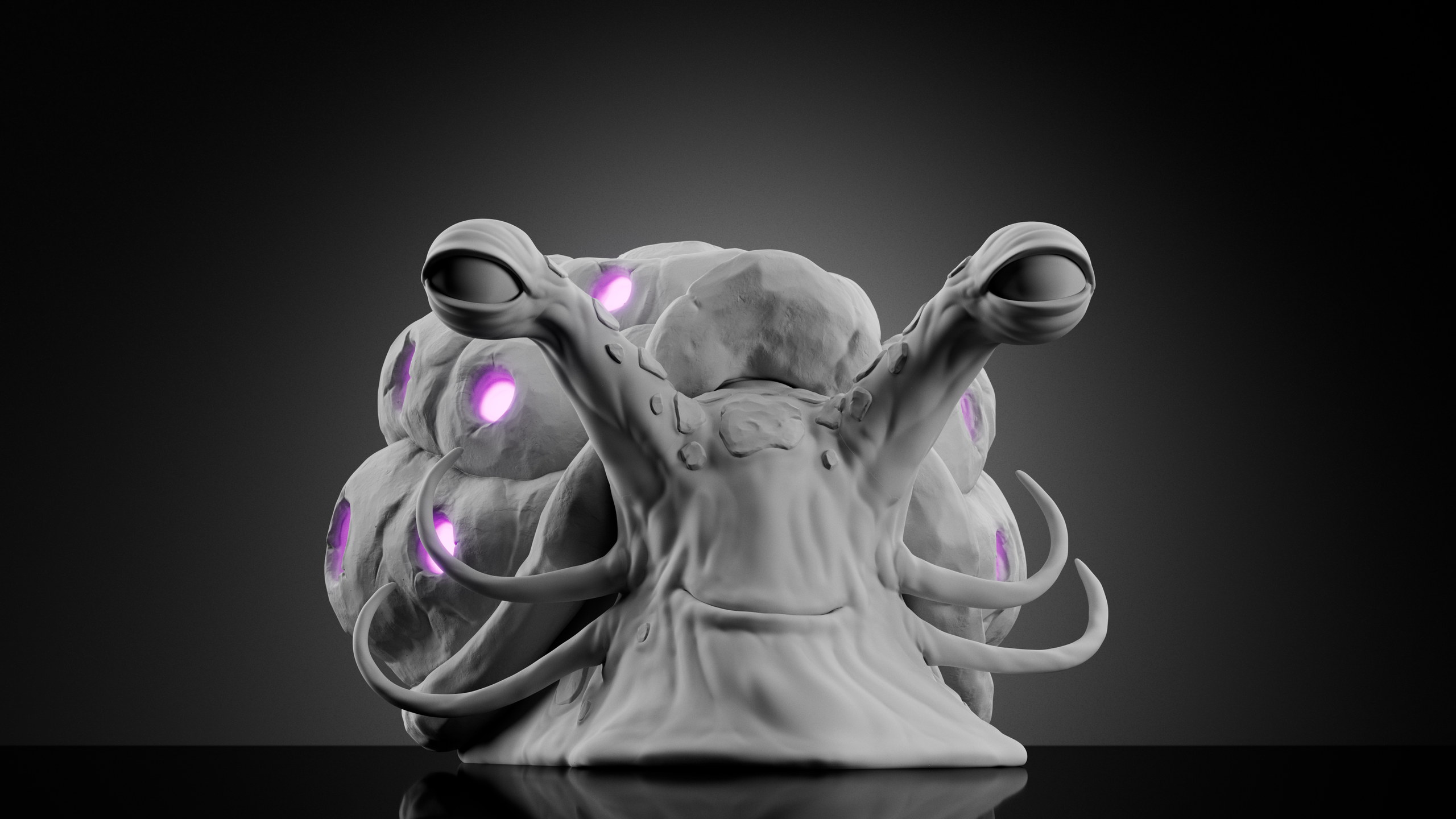 Snail — Stage 2 — clay render
