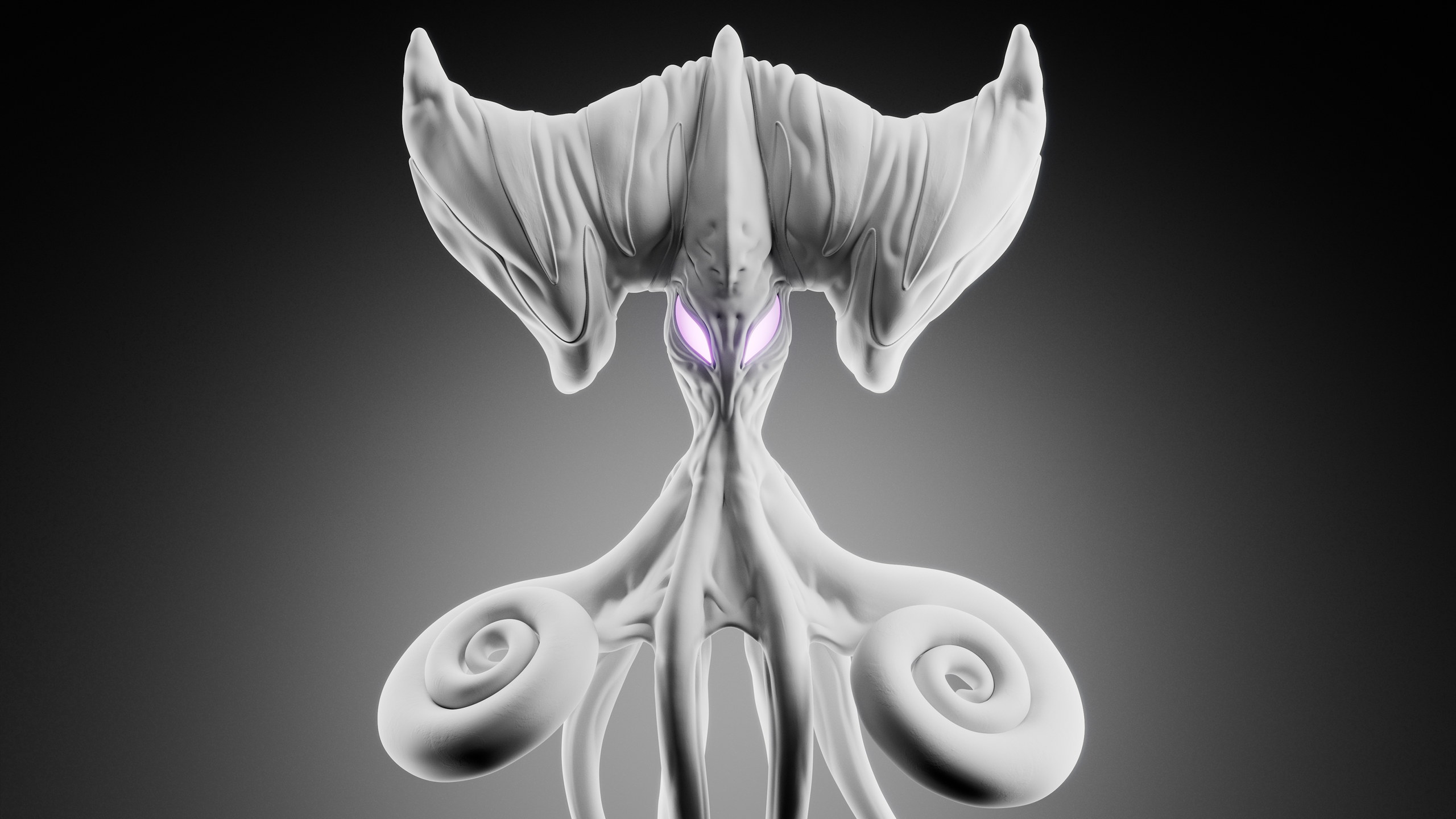 Squid — Stage 3 — clay render