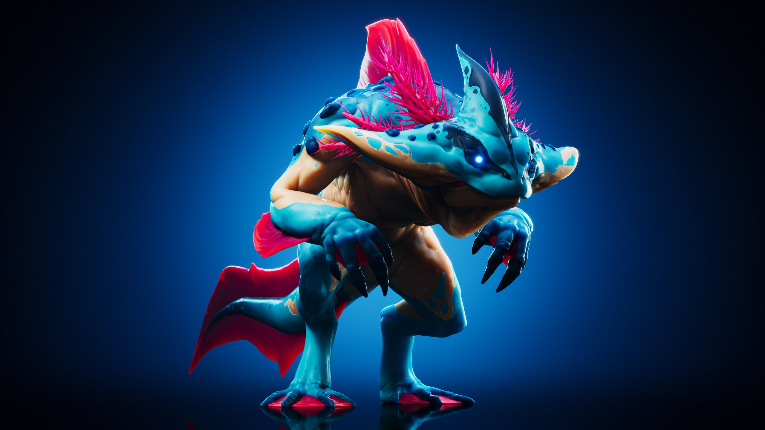 Axolotl — Stage 3 — Illuvium creature render