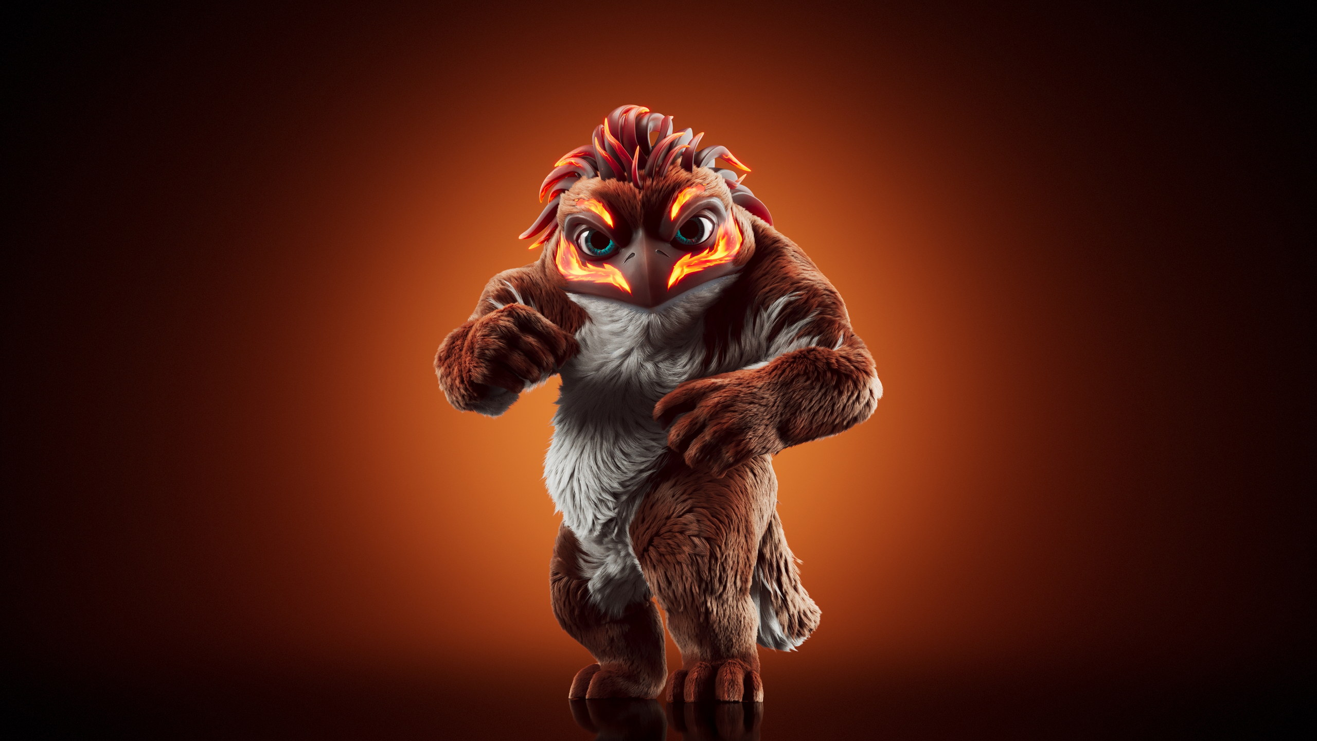 Doka — Stage 2 · Fire — Illuvium creature render