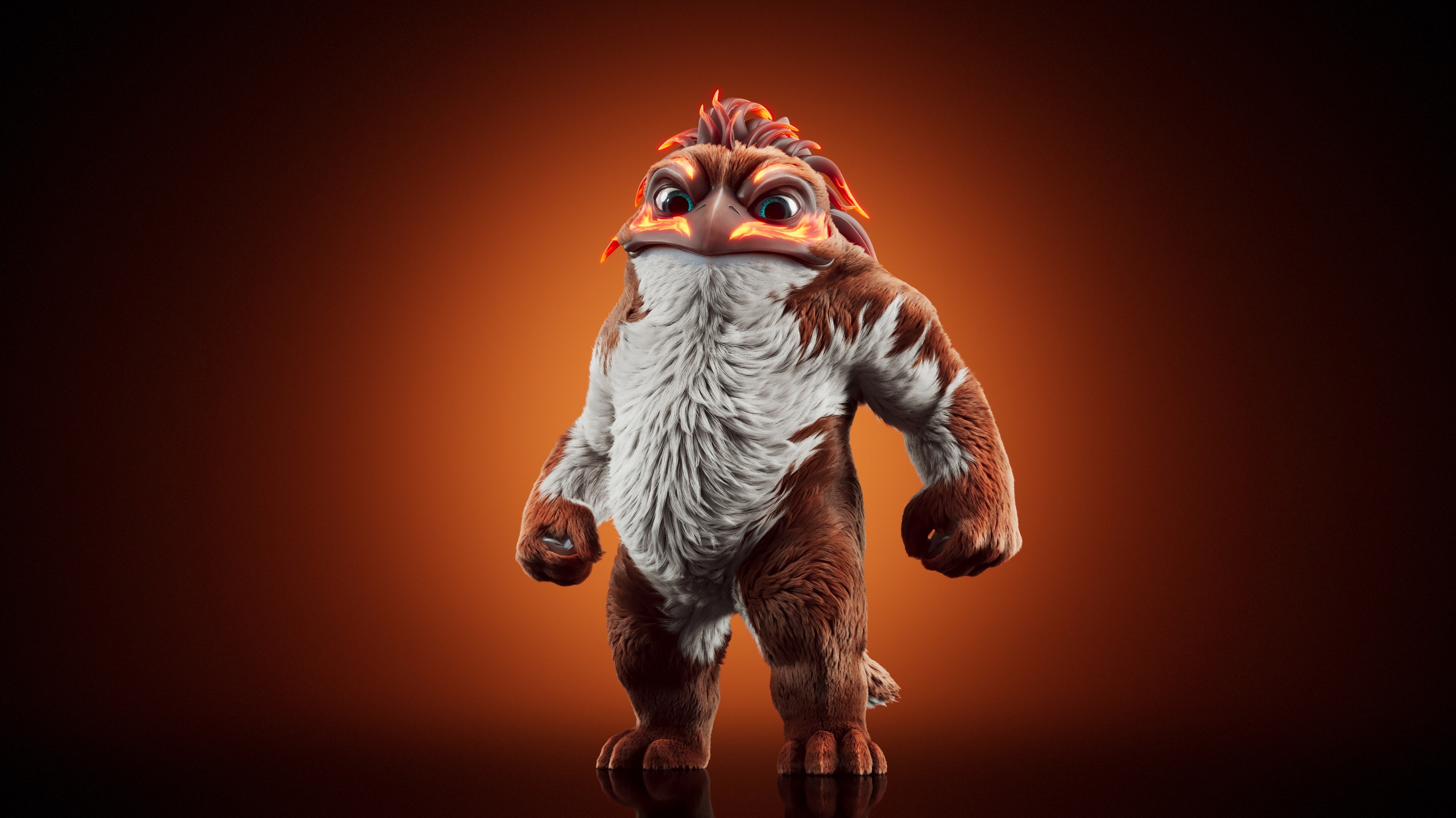 Doka — Stage 3 · Fire — Illuvium creature render