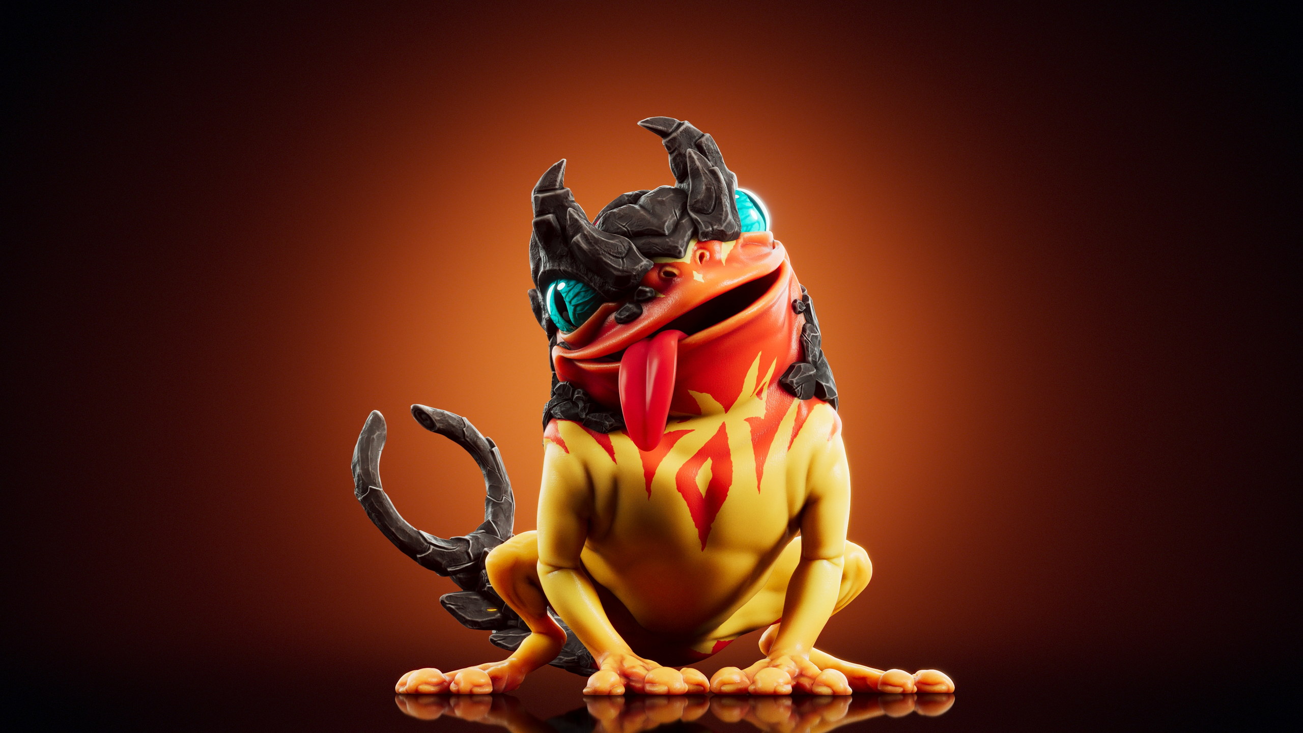 Fliish — Stage 1 · Fire — Illuvium creature render