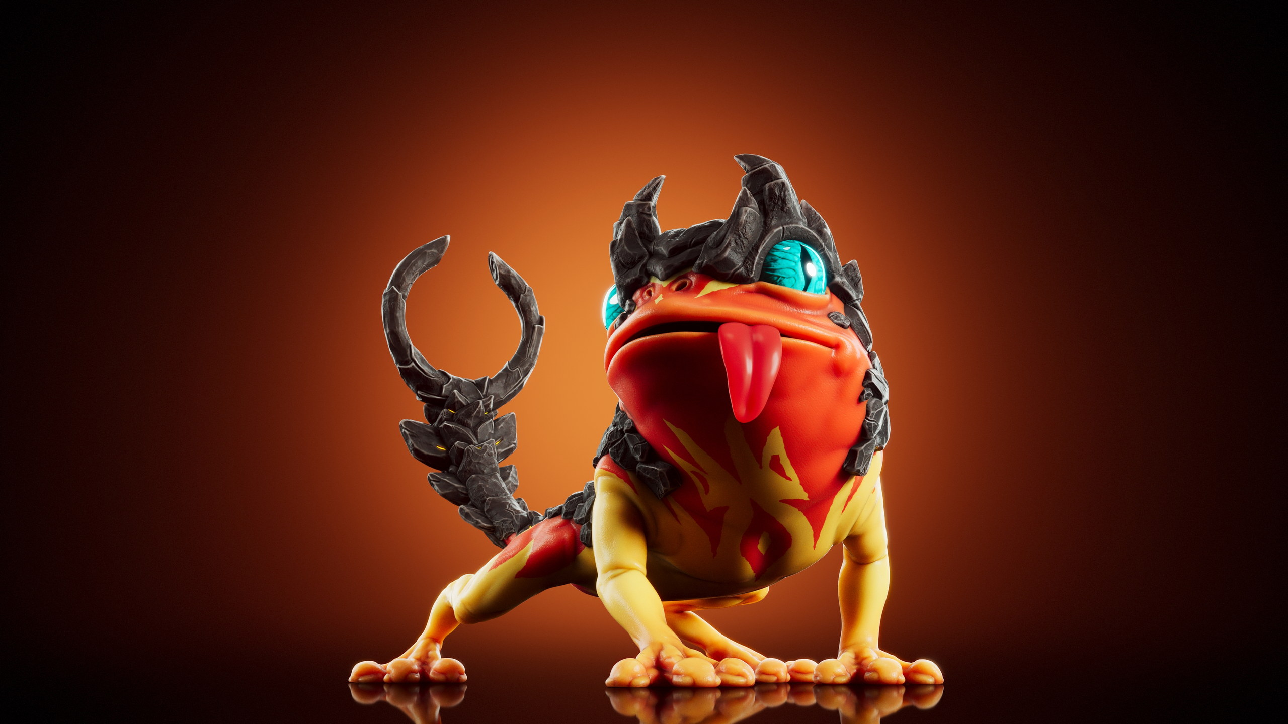 Fliish — Stage 2 · Fire — Illuvium creature render