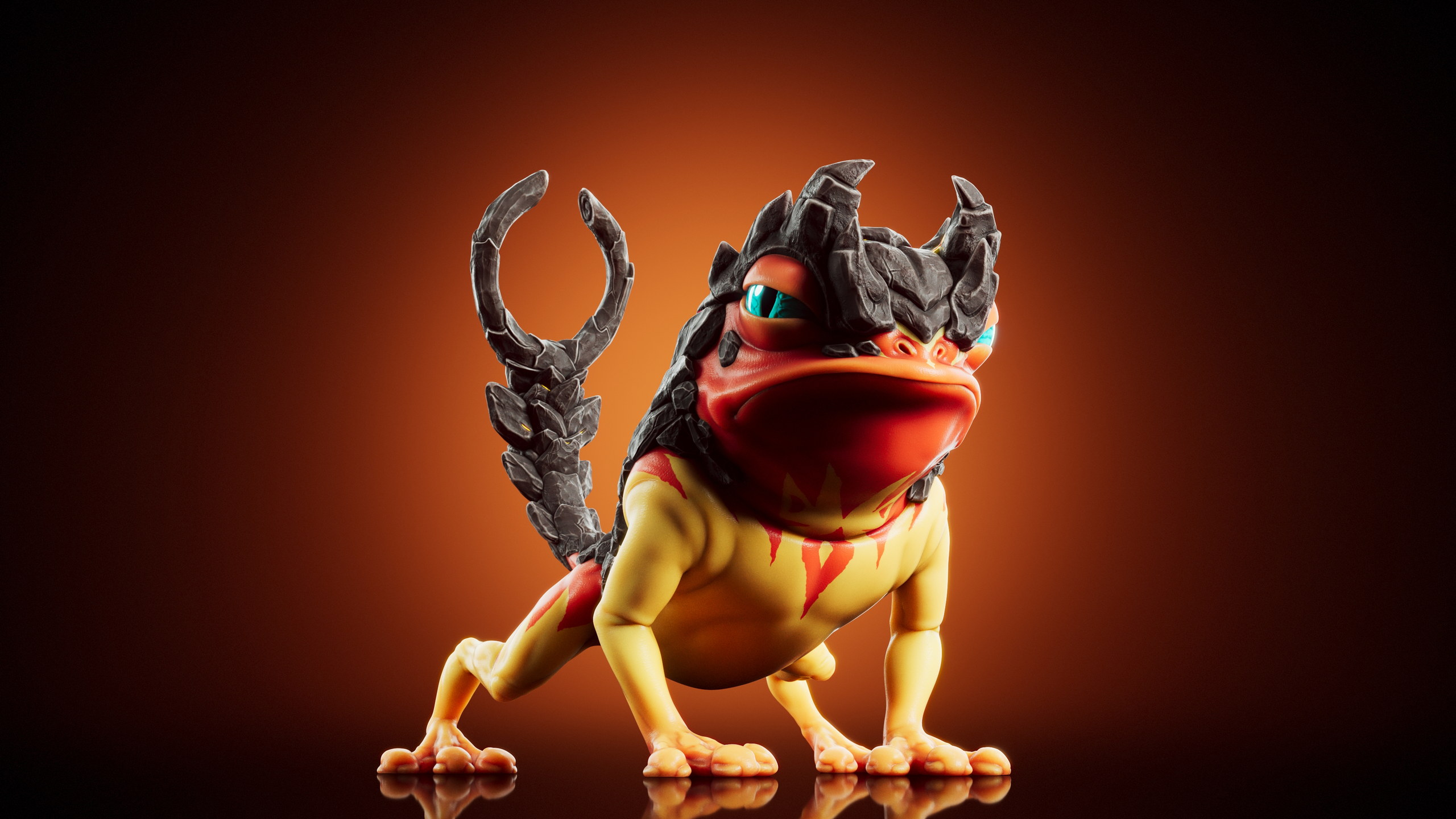 Fliish — Stage 3 · Fire — Illuvium creature render