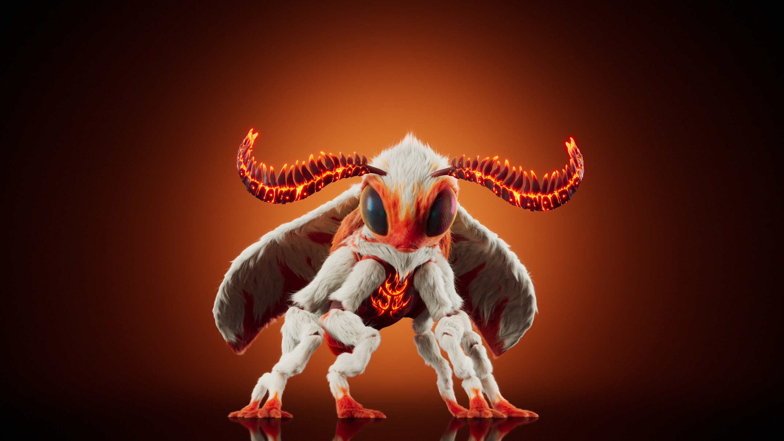Poodle Moth — Stage 1 — Illuvium creature render