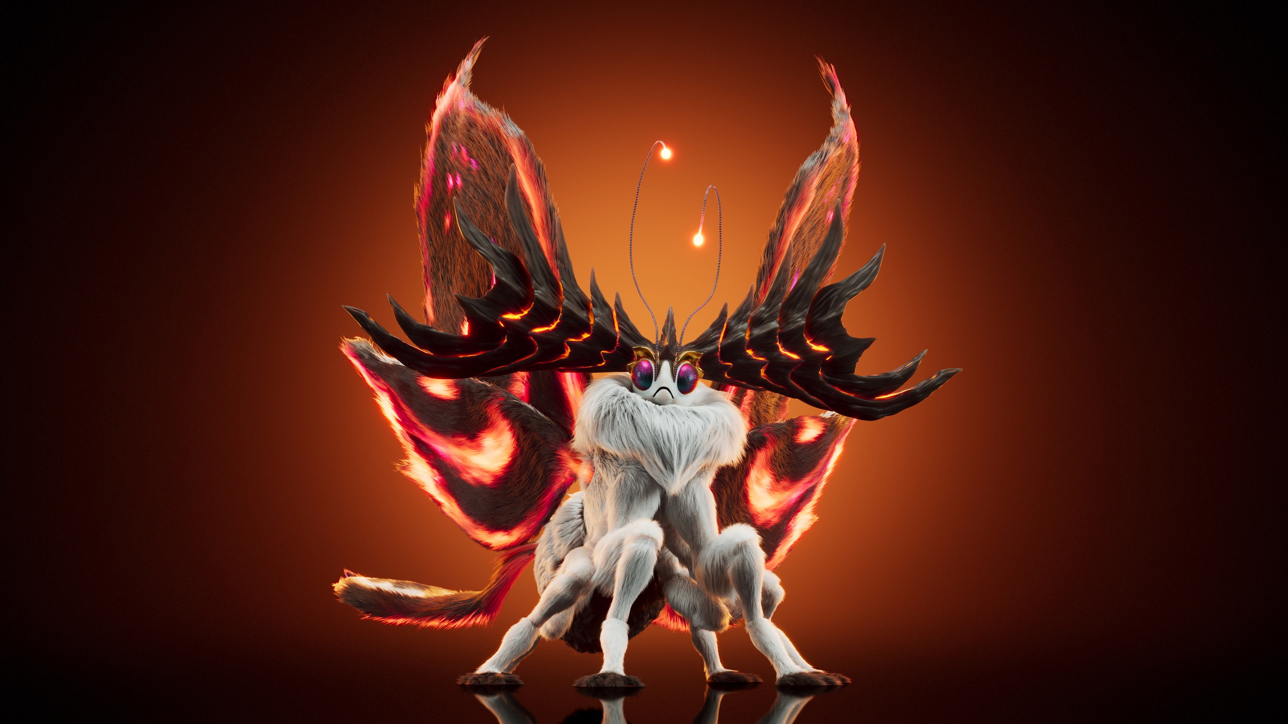 Poodle Moth — Stage 2 — Illuvium creature render
