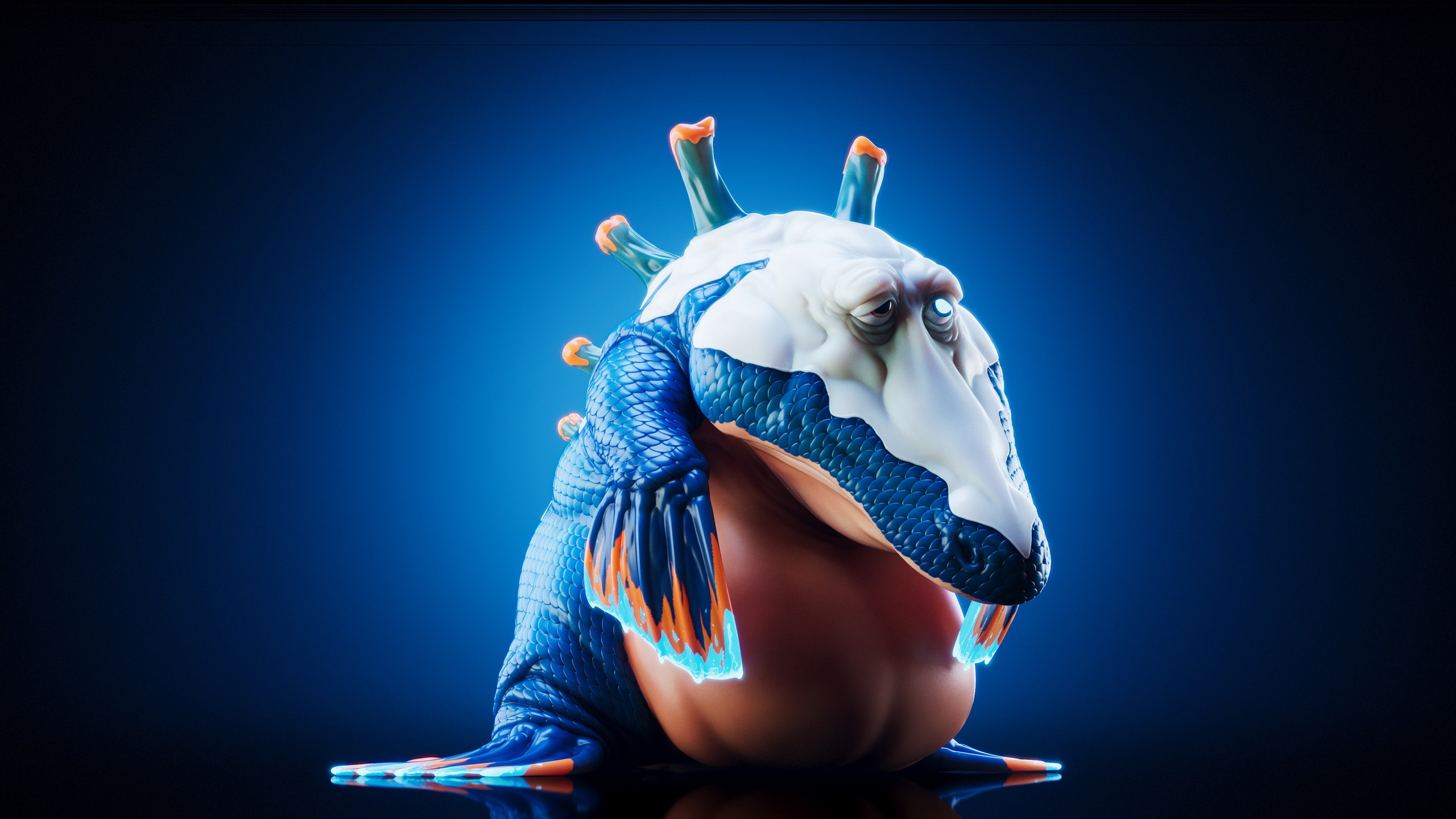 Tiktaalik — Stage 2 — Illuvium creature render