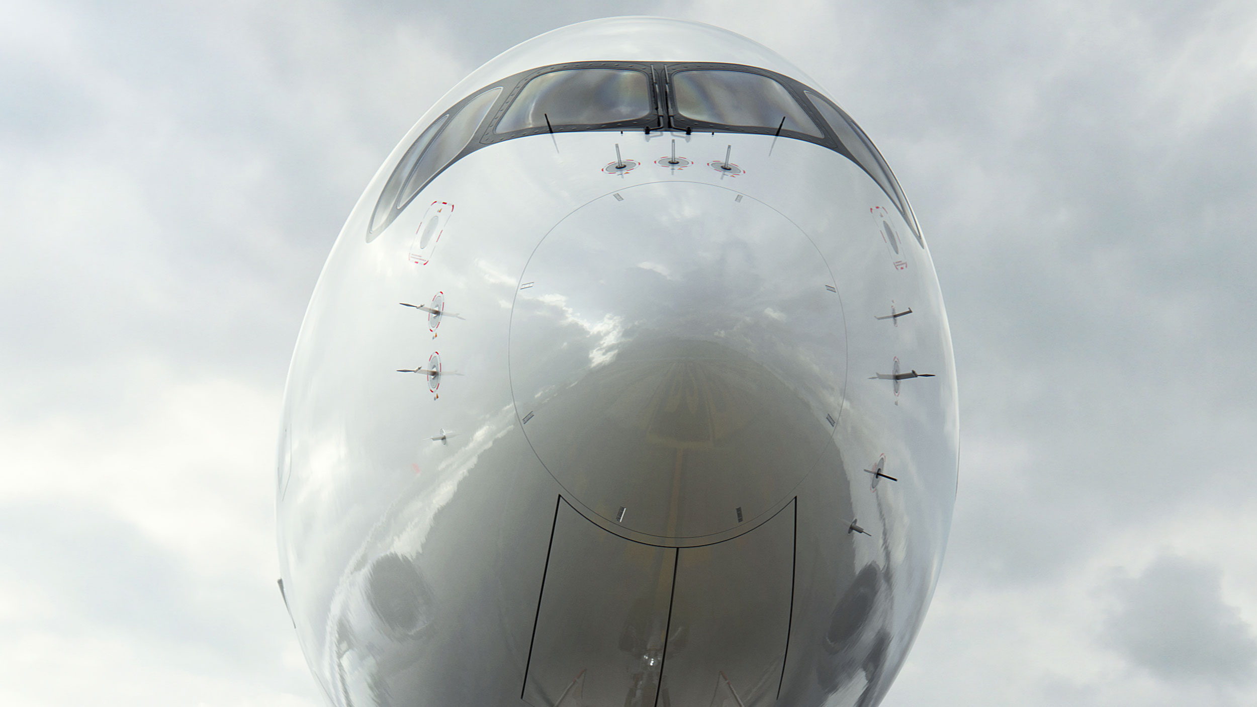 Airbus A350-900 Front — close-up 2
