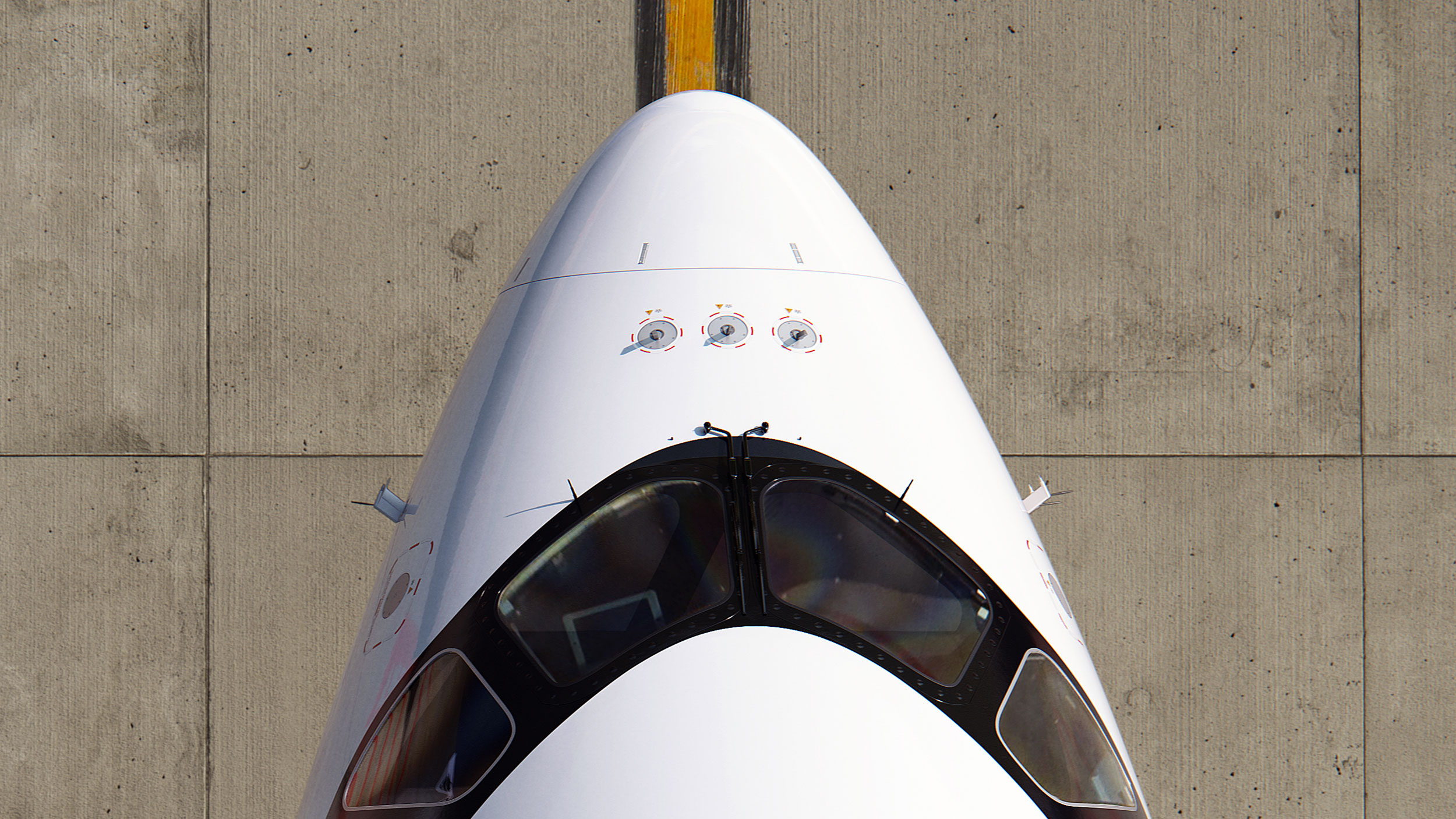 Airbus A350-900 Top — close-up 2