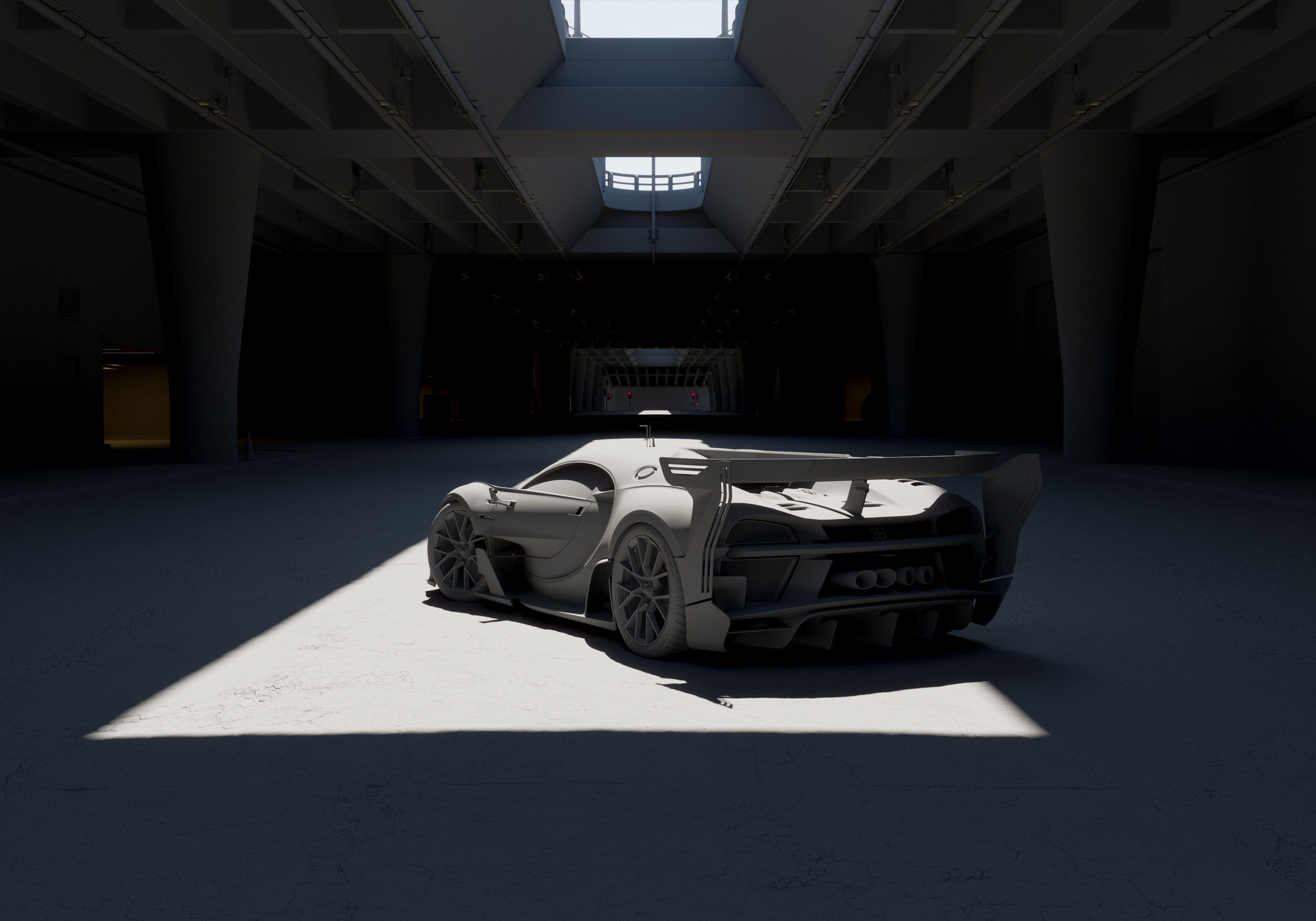 Bugatti Vision GT — clay render 27