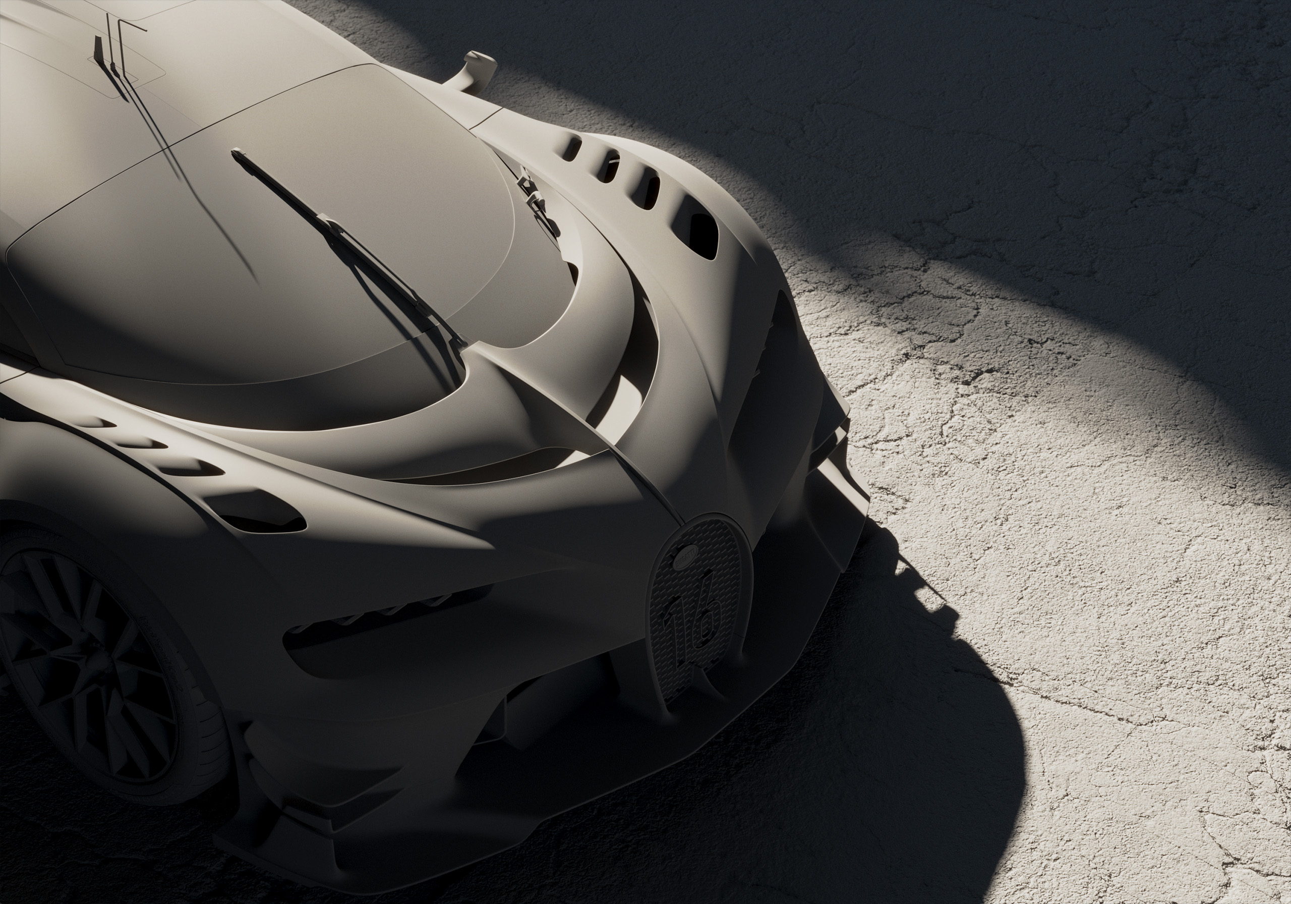 Bugatti Vision GT — clay render 32