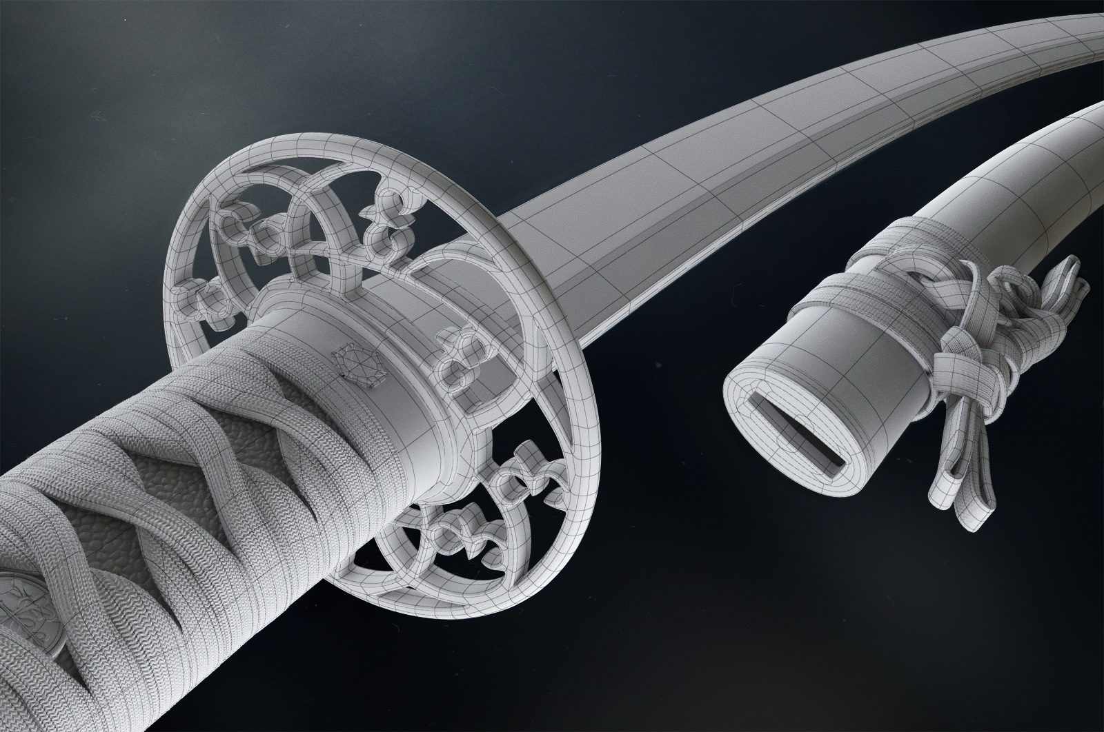Katana — clay render 5