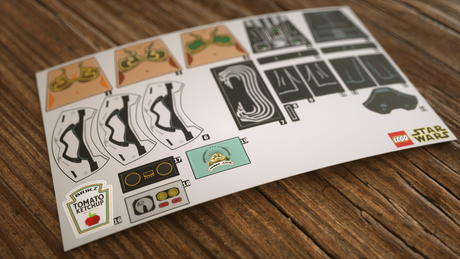 Lego Star Wars BBQ — design detail 8