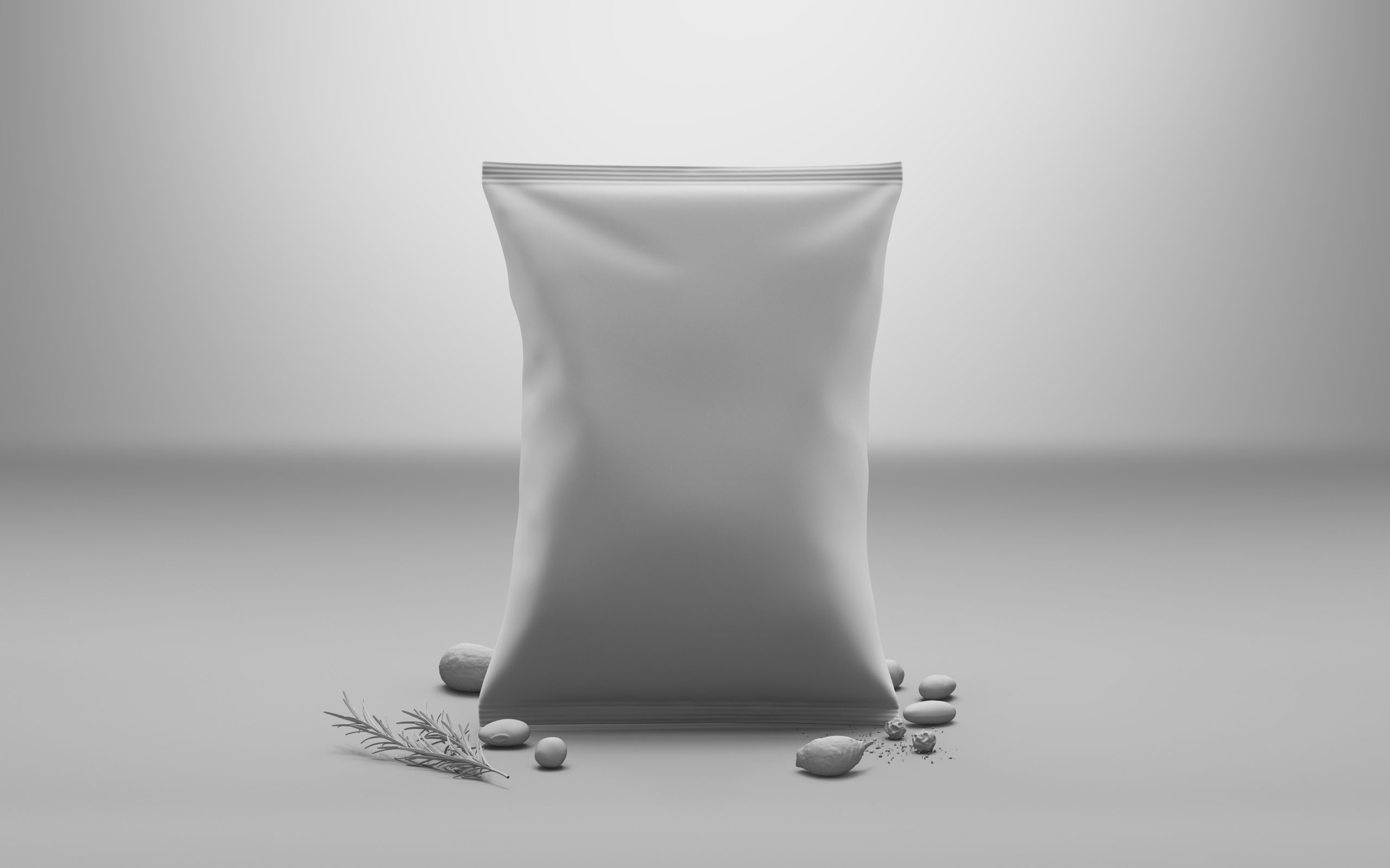 Off The Eaten Path — clay render 25