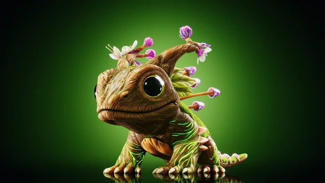 Komodo Dragon — Stage 1 — Illuvium creature render