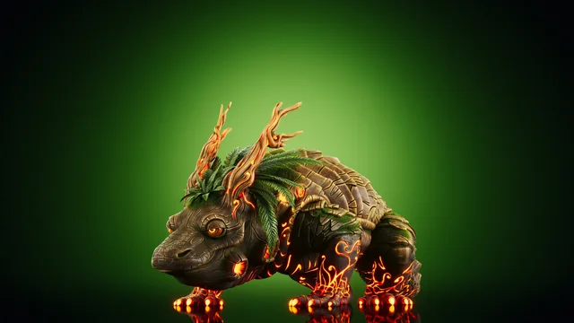 Komodo Dragon — Stage 2 — Illuvium creature render