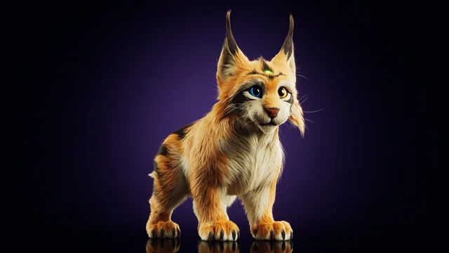 Lynx — Stage 1 — Illuvium creature render