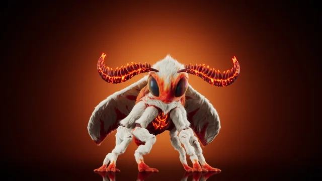 Poodle Moth — Stage 1 — Illuvium creature render